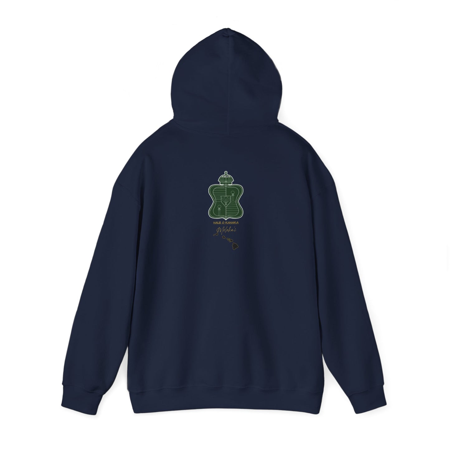 Hale O Kanaka - Crest - Moloka’i - Unisex Heavy Blend™ Hooded Sweatshirt